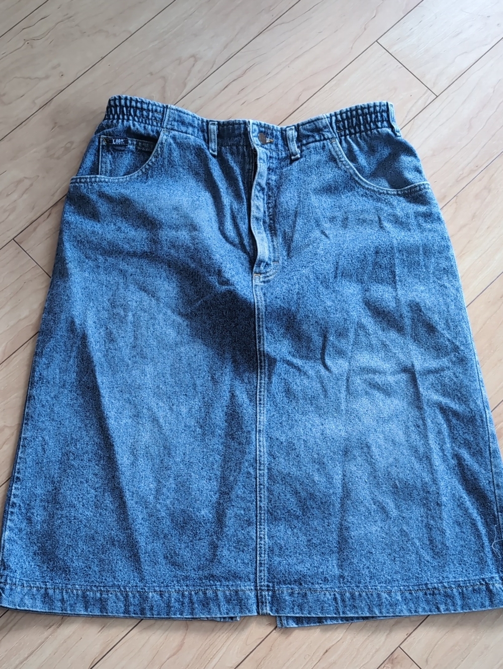 Vintage Lee Denim Midi Skirt